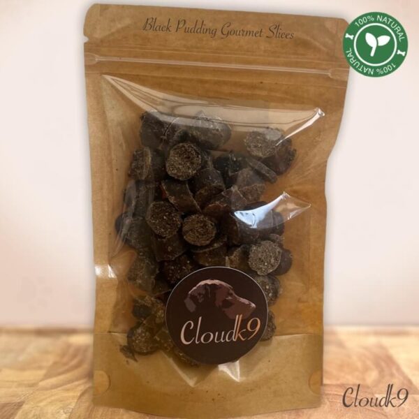 Black Pudding Gourmet Sausage Slices Natural Dog Treats
