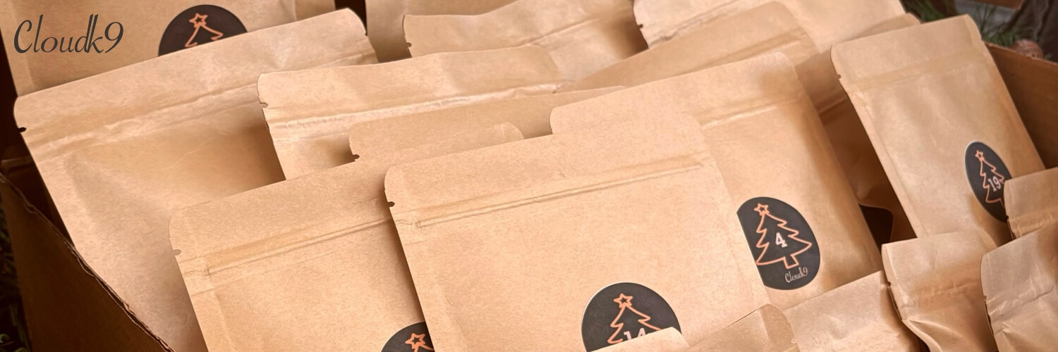 preview of cloud k9 advent calendar bags
